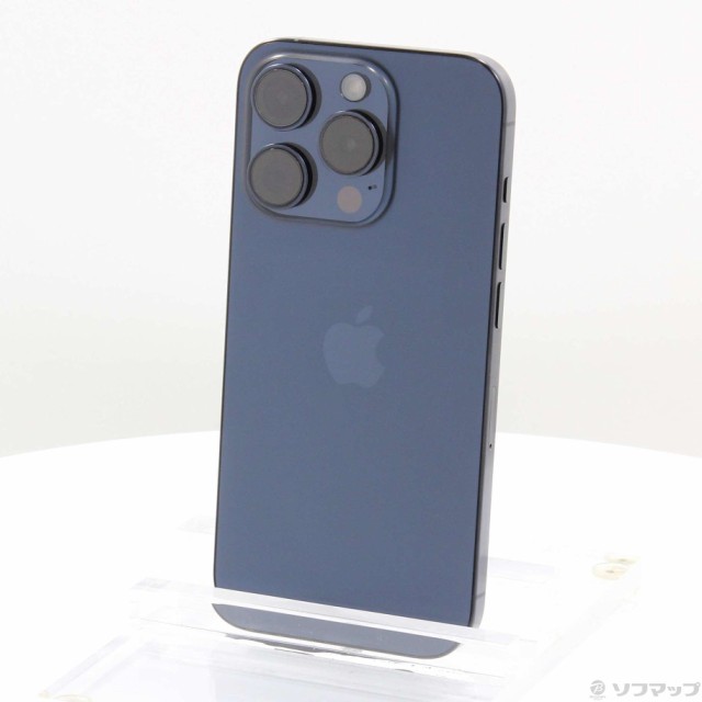 (中古)Apple iPhone15 Pro 128GB ブルーチタニウム MTUA3J/A SIMフリー(262-ud)