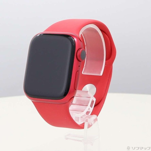 (中古)Apple Apple Watch Series 9 GPS 41mm (PRODUCT)REDアルミニウムケース (PRODUCT)REDスポーツバンド(258-ud)