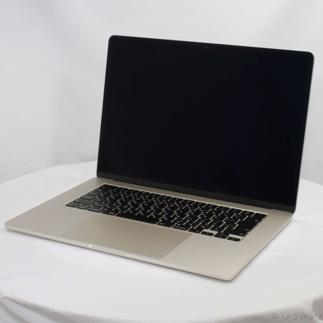 (中古)(展示品) MacBook Air 15.3-inch Mid 2023 MQKU3J/A M2 8コアCPU_10コアGPU 8GB SSD256GB スターライト (13.6 Ventura)(377-ud)