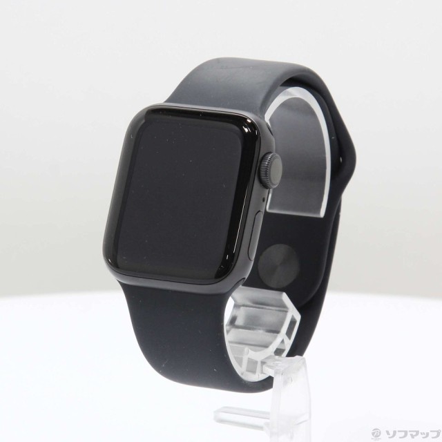 (中古)Apple Apple Watch Series 6 GPS 40mm スペースグレイアルミニウムケース ブラックスポーツバンド(269-ud)