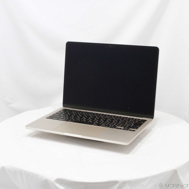 (中古)Apple MacBook Air 13.6-inch Mid 2022 MLY13J/A Apple M2 8コアCPU_8コアGPU 8GB SSD256GB スターライト (12.6 Monterey)(381-ud)