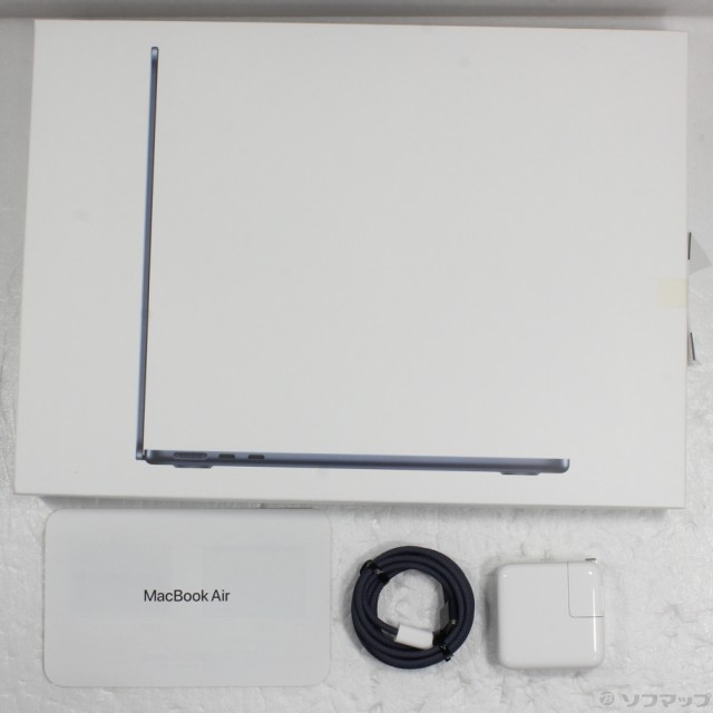 (中古)Apple MacBook Air 13.6-inch Mid 2022 MLY33J/A Apple M2 8コアCPU_8コアGPU 8GB SSD256GB ミッドナイト (12.6 Monterey)(258-ud)