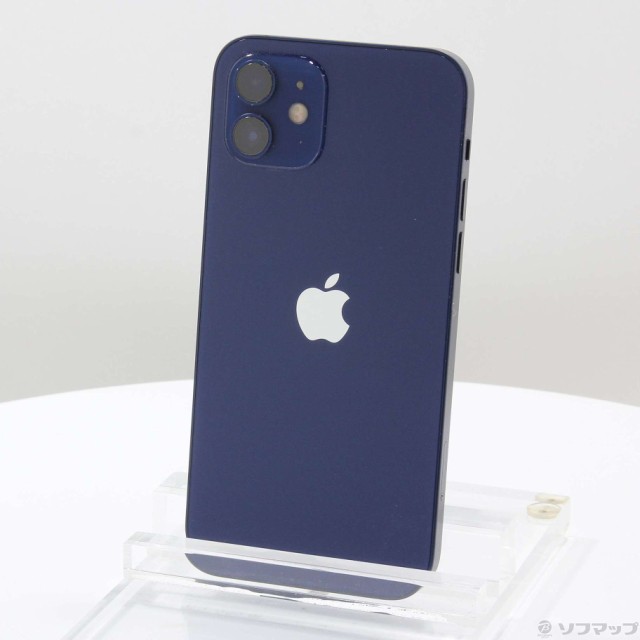 (中古)Apple iPhone12 128GB ブルー MGHX3J/A SIMフリー(377-ud)