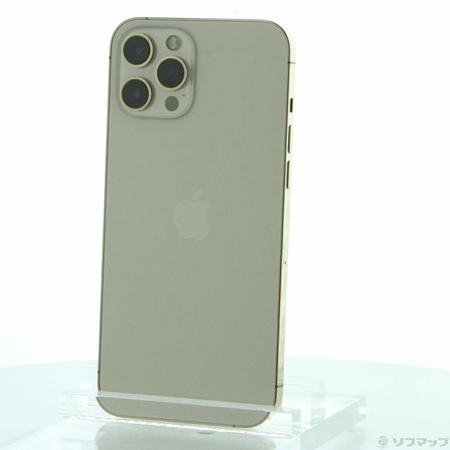 中古)Apple iPhone12 Pro Max 128GB ゴールド MGCW3J/A SIMフリー(247-ud) 携帯電話本体