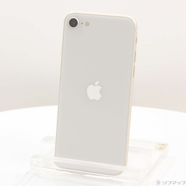 (中古)Apple iPhone SE 第3世代 128GB スターライト MMYG3J/A SIMフリー(344-ud)