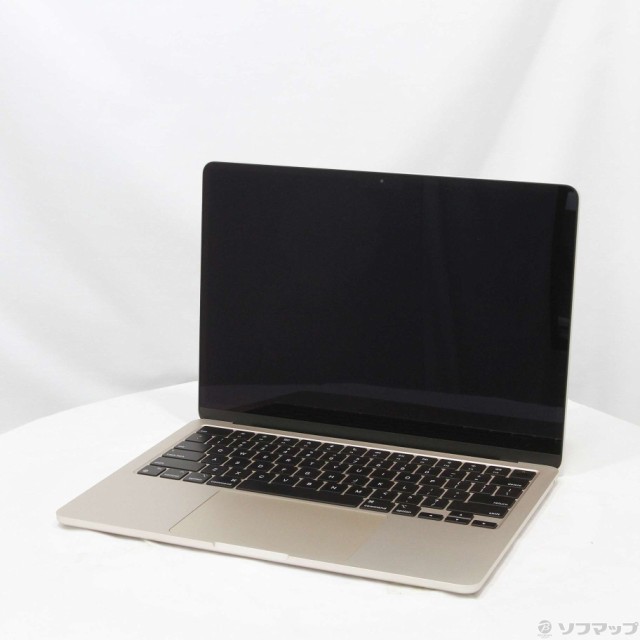 (中古)Apple MacBook Air 13.6-inch Mid 2022 MLY13J/A Apple M2 8コアCPU_8コアGPU 8GB SSD256GB スターライト (12.6 Monterey)(297-ud)