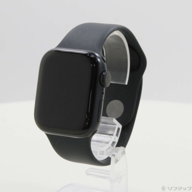 (中古)Apple Apple Watch Series 9 GPS 41mm ミッドナイトアルミニウムケース ミッドナイトスポーツバンド(349-ud)