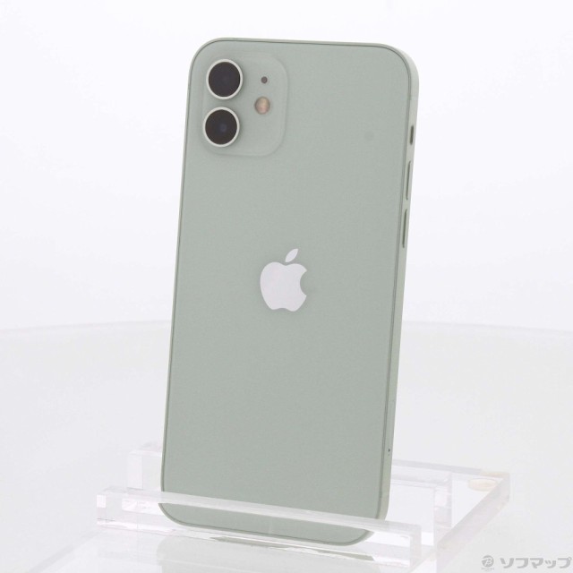 (中古)Apple iPhone12 128GB グリーン MGHY3J/A SIMフリー(368-ud)