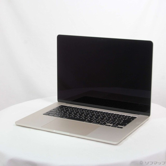 (中古)(展示品) MacBook Air 15.3-inch Mid 2023 MQKU3J/A M2 8コアCPU_10コアGPU 8GB SSD256GB スターライト (13.6 Ventura)(297-ud)