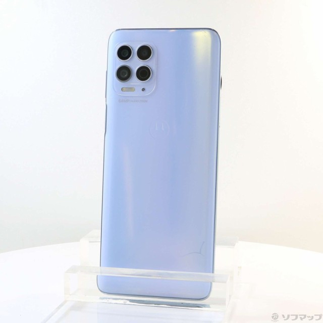 (中古)Motorola moto g100 128GB イリディセントスカイ PAM80029JP SIMフリー(258-ud)の通販は