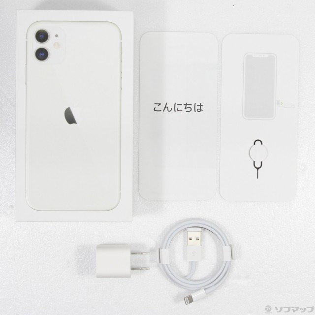 中古)Apple iPhone11 64GB ホワイト MWLU2J/A SIMフリー(198-ud)の通販 ...