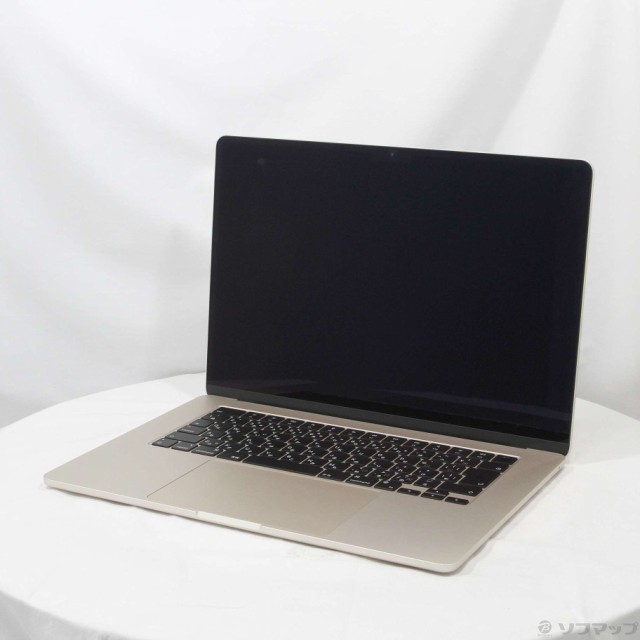 (中古)(展示品) MacBook Air 15.3-inch Mid 2023 MQKU3J/A M2 8コアCPU_10コアGPU 8GB SSD256GB スターライト (13.6 Ventura)(297-ud)