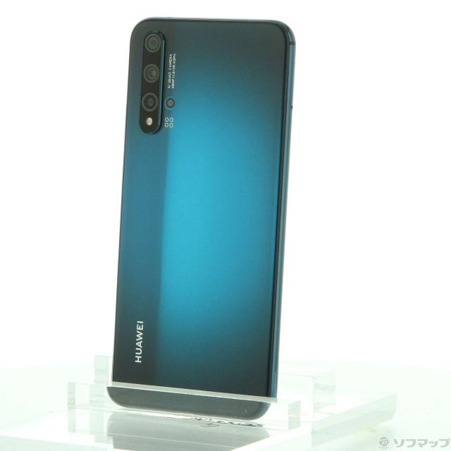 HUAWEI nova 5T クラッシュグリーン SIMフリー保護シール2枚付