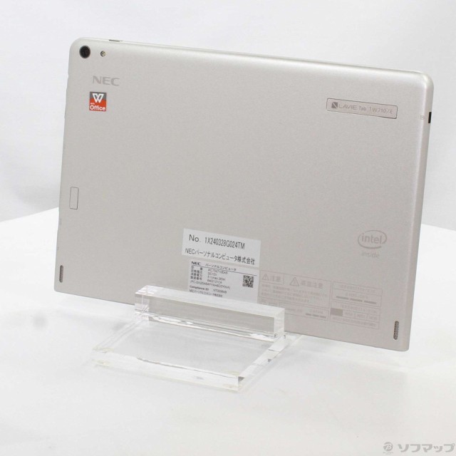 (中古)NEC LAVIE Tab W PC-TW710EAS スパークリングシルバー (Windows 10)(377-ud)