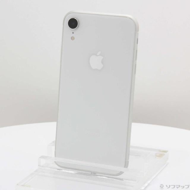 中古)Apple iPhoneXR 64GB ホワイト MT032J/A SIMフリー(297-ud