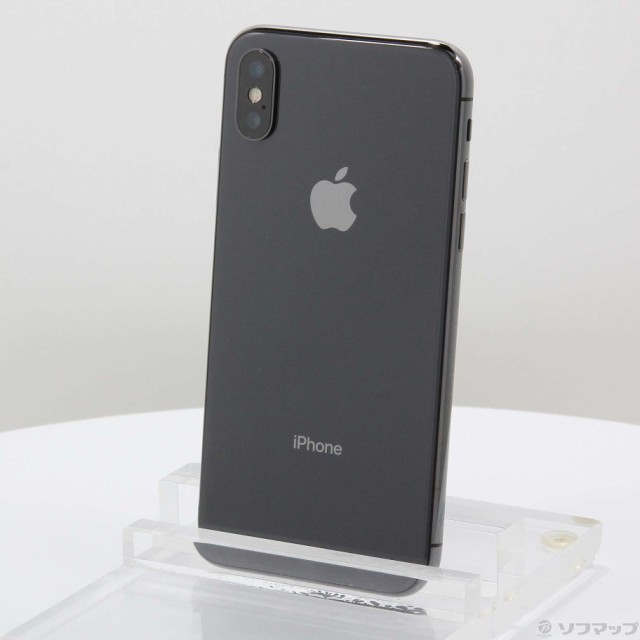 (中古)Apple iPhoneX 256GB スペースグレイ MQC12J/A SIMフリー(269-ud)