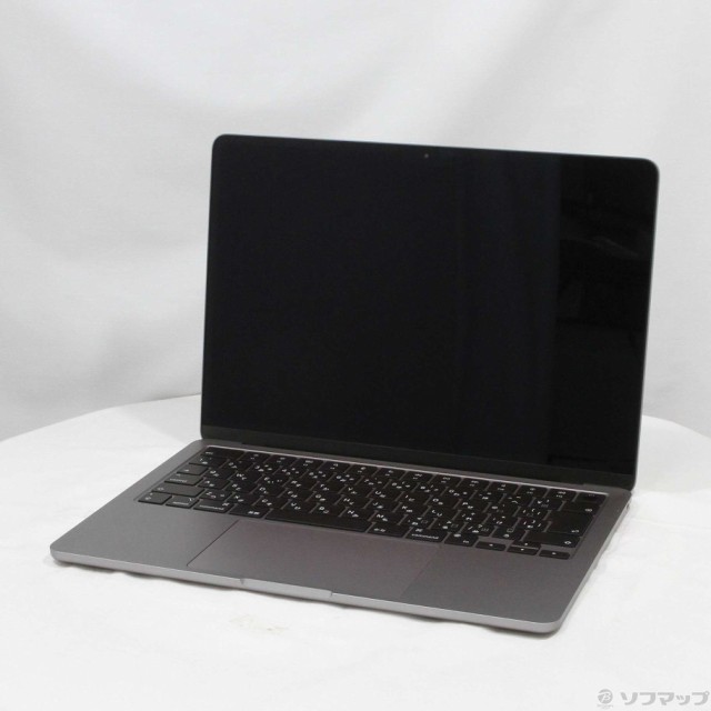 (中古)MacBook Air 13.6-inch Mid 2022 MLXW3J/A M2 8コアCPU_8コアGPU 8GB SSD256GB スペースグレイ (12.6 Monterey)(384-ud)