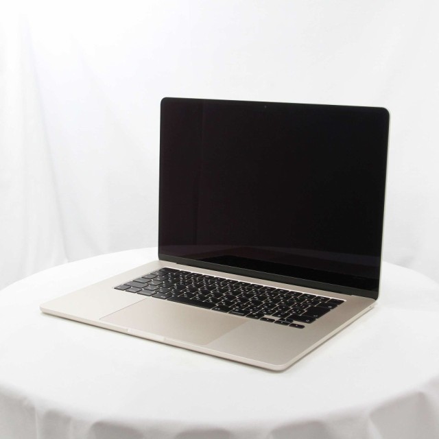 (中古)(展示品) MacBook Air 15.3-inch Mid 2023 MQKU3J/A M2 8コアCPU_10コアGPU 8GB SSD256GB スターライト (13.6 Ventura)(344-ud)