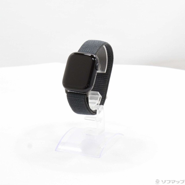 (中古)Apple Apple Watch Series 9 GPS 41mm ミッドナイトアルミニウムケース ミッドナイトスポーツループ(258-ud)