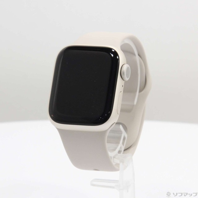 (中古)Apple Apple Watch Series 9 GPS 41mm スターライトアルミニウムケース スターライトスポーツバンド(344-ud)の通販は