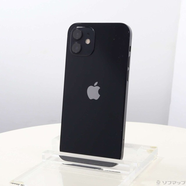 (中古)Apple iPhone12 128GB ブラック MGHU3J/A SIMフリー(348-ud)