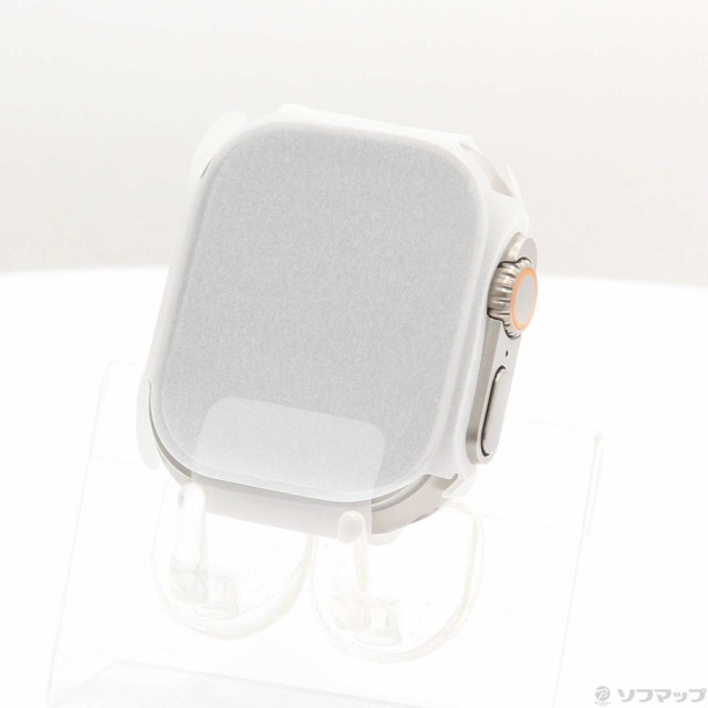 (中古)Apple Apple Watch Ultra 2 GPS + Cellular 49mm チタニウムケース ホワイトオーシャンバンド(377-ud)