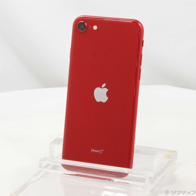 (中古)Apple iPhone SE 第3世代 128GB プロダクトレッド MMYH3J/A SIMフリー(269-ud)