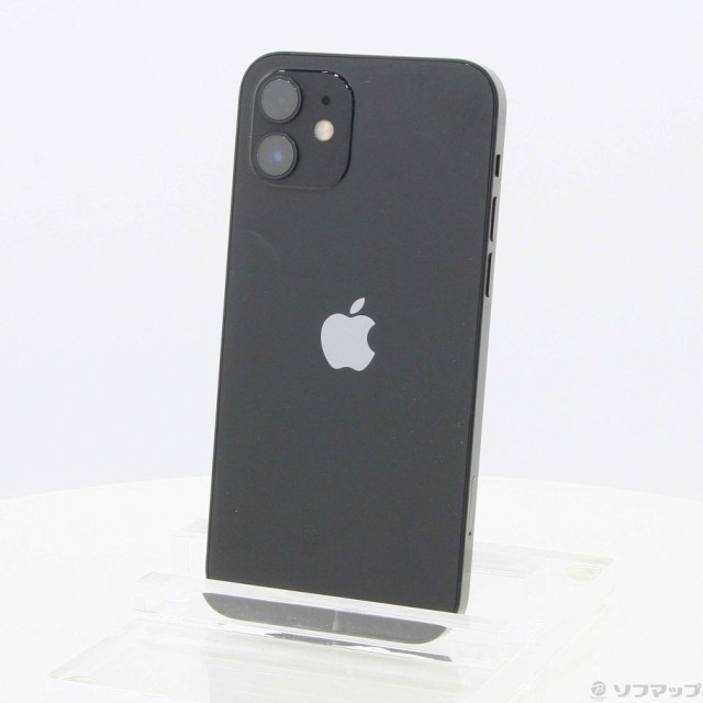 (中古)Apple iPhone12 128GB ブラック MGHU3J/A SIMフリー(371-ud)