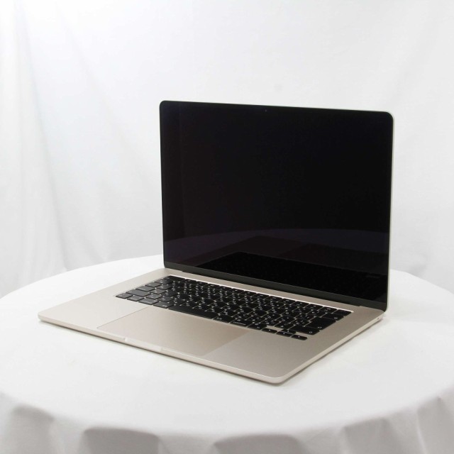 (中古)(展示品) MacBook Air 15.3-inch Mid 2023 MQKU3J/A M2 8コアCPU_10コアGPU 8GB SSD256GB スターライト (13.6 Ventura)(377-ud)