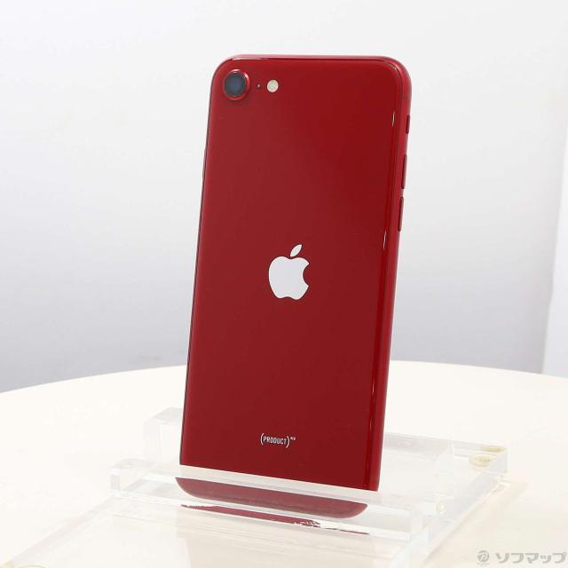 中古)Apple iPhone SE 第3世代 128GB プロダクトレッド MMYH3J/A SIM 