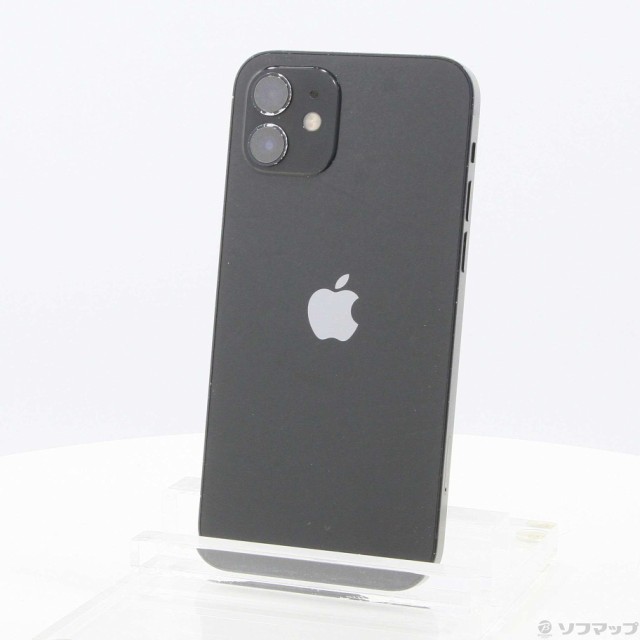 (中古)Apple iPhone12 128GB ブラック MGHU3J/A SIMフリー(377-ud)