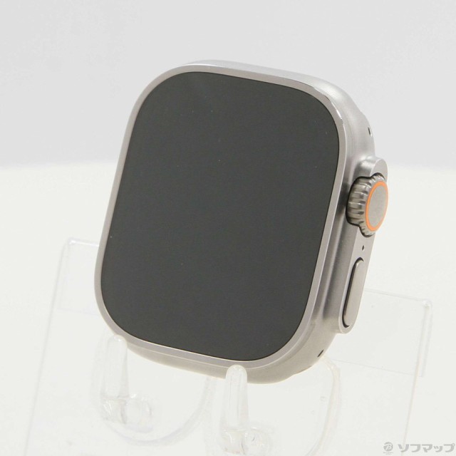 (中古)Apple Apple Watch Ultra GPS + Cellular 49mm チタニウムケース バンド無し(377-ud)