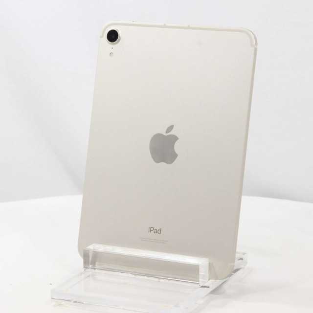 (中古)Apple iPad mini 第6世代 64GB スターライト MK8C3J/A SIMフリー(276-ud)