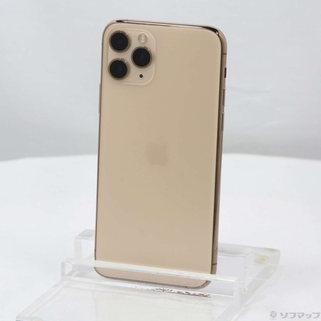 (中古)Apple iPhone11 Pro 256GB ゴールド MWC92J/A SIMフリー(276-ud)