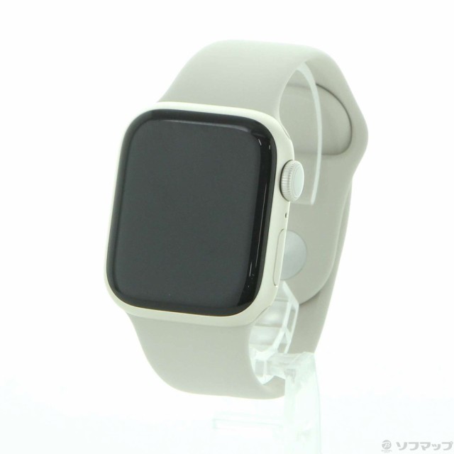 (中古)Apple Apple Watch Series 9 GPS 41mm スターライトアルミニウムケース スターライトスポーツバンド(276-ud)