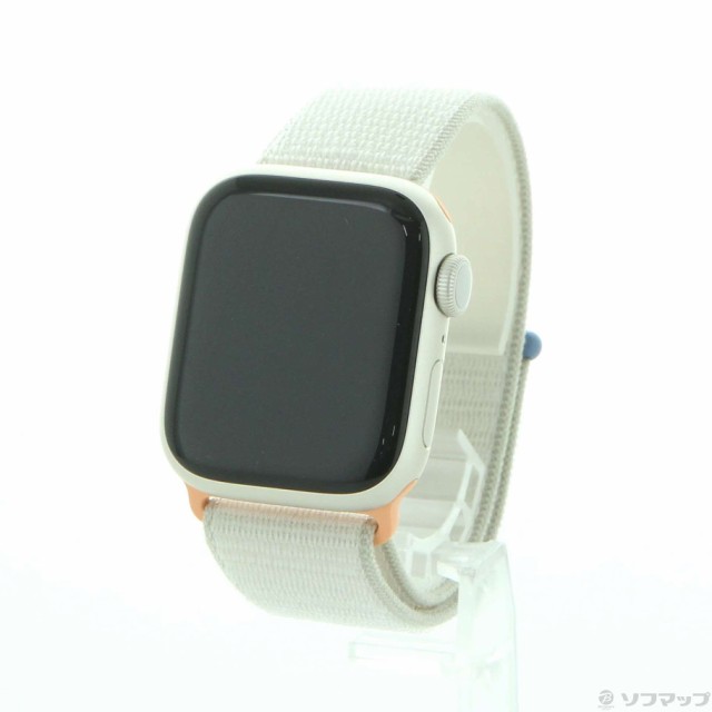 (中古)Apple Apple Watch Series 9 GPS 41mm スターライトアルミニウムケース スターライトスポーツループ(305-ud)