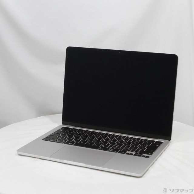 (中古)(展示品) MacBook Air 13.6-inch Mid 2022 MLXY3J/A M2 8コアCPU_8コアGPU 8GB SSD256GB シルバー (14.5 Sonoma)(352-ud)