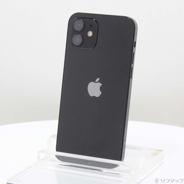 (中古)Apple iPhone12 128GB ブラック MGHU3J/A SIMフリー(295-ud)