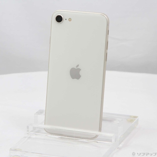 (中古)Apple iPhone SE 第3世代 128GB スターライト MMYG3J/A SIMフリー(258-ud)