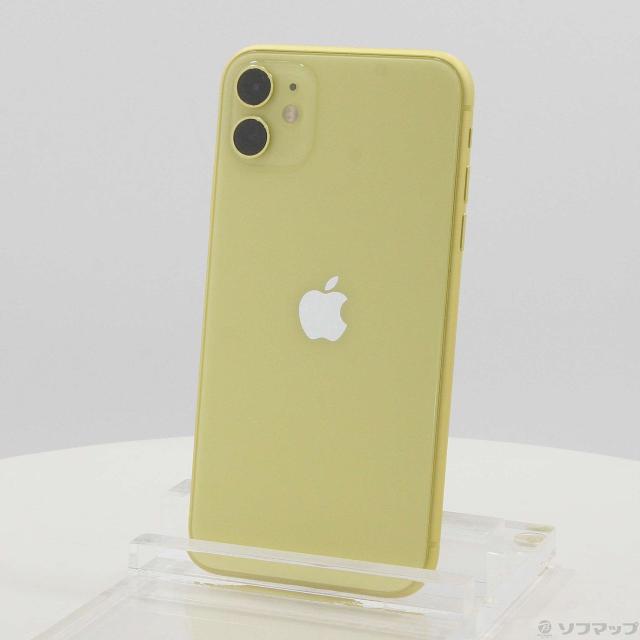 中古)Apple iPhone11 64GB イエロー MWLW2J/A SoftBank(377-ud)