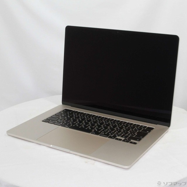 (中古)(展示品) MacBook Air 15.3-inch Mid 2023 MQKU3J/A M2 8コアCPU_10コアGPU 8GB SSD256GB スターライト (13.6 Ventura)(258-ud)