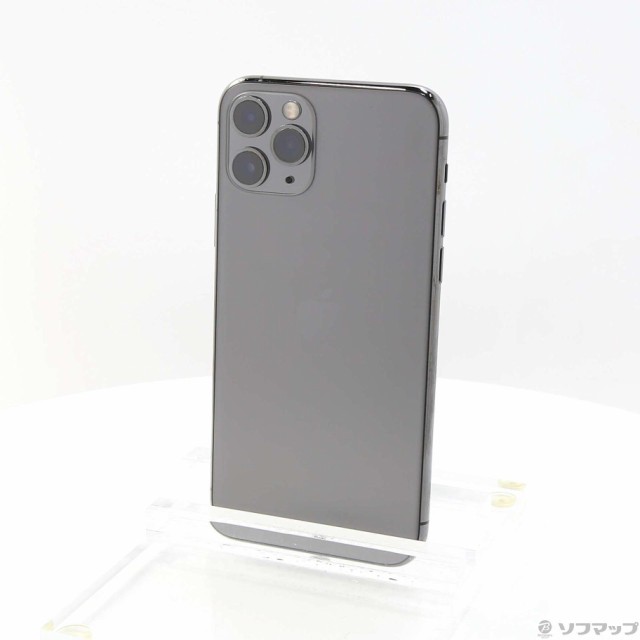 (中古)Apple iPhone11 Pro 64GB スペースグレイ MWC22J/A SIMフリー(276-ud)