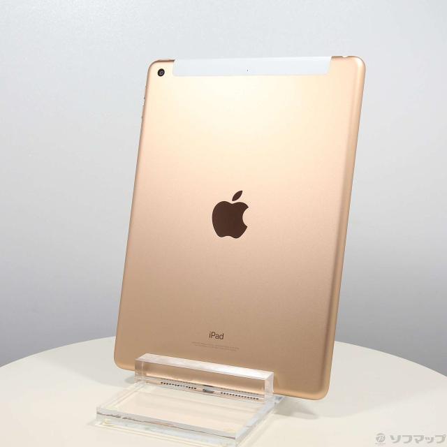 中古)Apple iPad 第6世代 32GB ゴールド MRM02J/A docomoロック解除SIM 