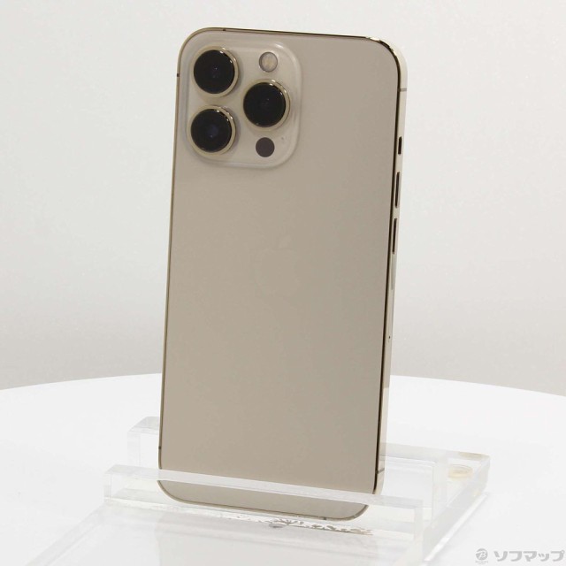 (中古)Apple iPhone13 Pro 128GB ゴールド MLUH3J/A SIMフリー(251-ud)