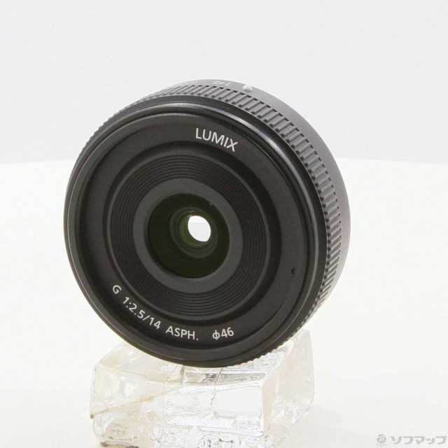 (中古)Panasonic LUMIX G 14mm/F2.5 II ASPH (H-H014A-K) ブラック(262-ud)