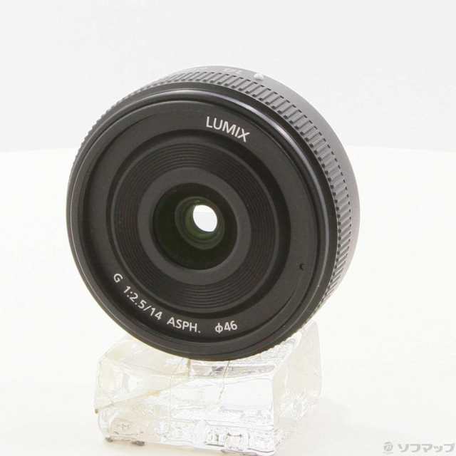 (中古)Panasonic LUMIX G 14mm/F2.5 II ASPH (H-H014A-K) ブラック(262-ud)