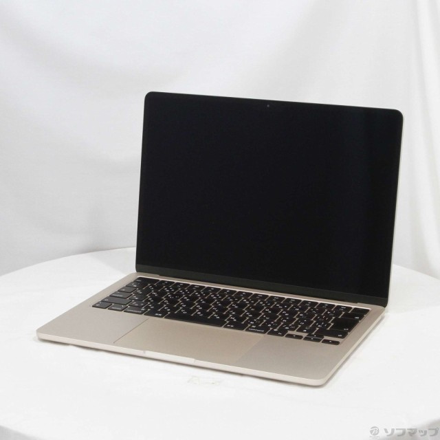 (中古)Apple MacBook Air 13.6-inch Mid 2022 MLY13J/A Apple M2 8コアCPU_8コアGPU 8GB SSD256GB スターライト (12.6 Monterey)(381-ud)