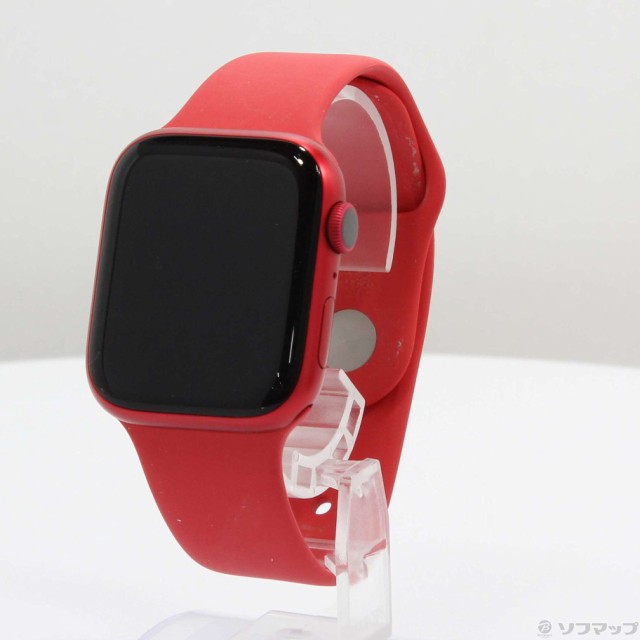 (中古)Apple Apple Watch Series 8 GPS 45mm (PRODUCT)REDアルミニウムケース (PRODUCT)REDスポーツバンド(276-ud)