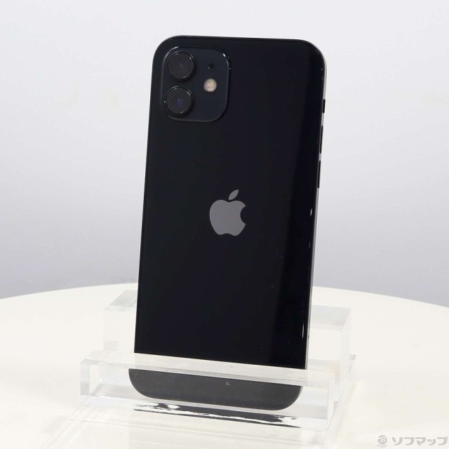 (中古)Apple iPhone12 128GB ブラック MGHU3J/A SIMフリー(381-ud)