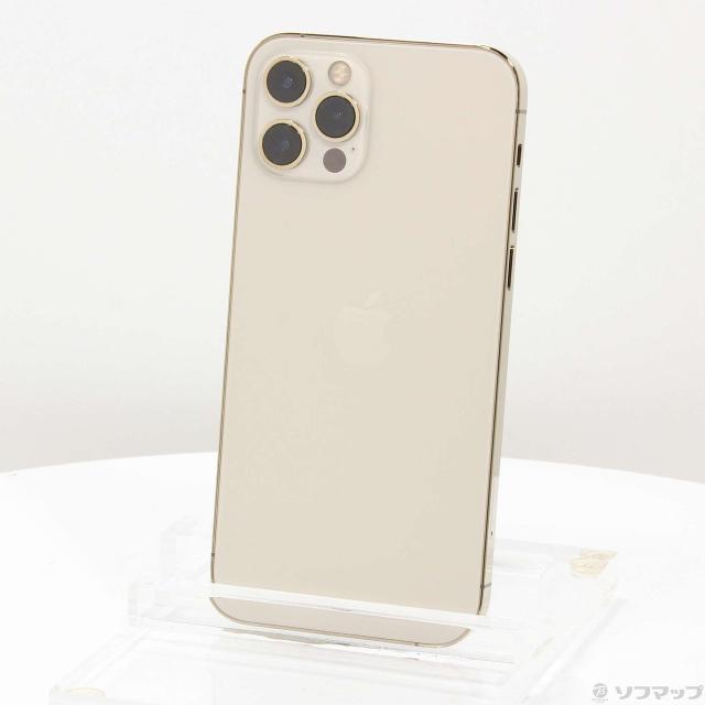中古)Apple iPhone12 Pro 256GB ゴールド MGMC3J/A SIMフリー(196-ud)